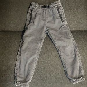 Gap Kids Unisex Winter Pants S Reg Gray Checked Fleece Lined